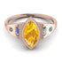 Marquise Bezel Yellow Diamond Ring - Juliana No. 1002
