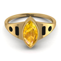 Marquise Bezel Yellow Diamond Ring - Juliana No. 1007 image 1
