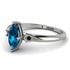 Marquise Blue Topaz Geometrical Engagement Ring - Reese No. 509
