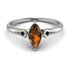 Marquise Brown Diamond Geometrical Engagement Ring - Reese No. 1109