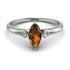 Marquise Brown Diamond Geometrical Engagement Ring - Reese No. 1103