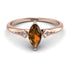 Marquise Brown Diamond Geometrical Engagement Ring - Reese No. 1102 image 1