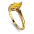 Marquise Citrine Geometrical Engagement Ring - Reese No. 610