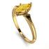 Marquise Citrine Geometrical Engagement Ring - Reese No. 607 image 3