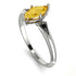 Marquise Citrine Geometrical Engagement Ring - Reese No. 609 image 3