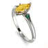 Marquise Citrine Geometrical Engagement Ring - Reese No. 606