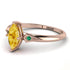 Marquise Citrine Geometrical Engagement Ring - Reese No. 605 image 2