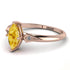 Marquise Citrine Geometrical Engagement Ring - Reese No. 602 image 2