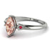 Marquise Morganite Geometrical Engagement Ring - Reese No. 912