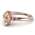 Marquise Morganite Geometrical Engagement Ring - Reese No. 911
