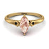 Marquise Morganite Geometrical Engagement Ring - Reese No. 907