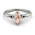 Marquise Morganite Geometrical Engagement Ring - Reese No. 909
