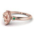 Marquise Morganite Geometrical Engagement Ring - Reese No. 905