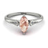 Marquise Morganite Geometrical Engagement Ring - Reese No. 903