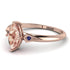 Marquise Morganite Geometrical Engagement Ring - Reese No. 914