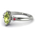 Marquise Peridot Geometrical Engagement Ring - Reese No. 712