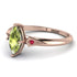 Marquise Peridot Geometrical Engagement Ring - Reese No. 711 image 2