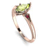 Marquise Peridot Geometrical Engagement Ring - Reese No. 711