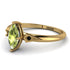 Marquise Peridot Geometrical Engagement Ring - Reese No. 707