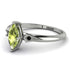 Marquise Peridot Geometrical Engagement Ring - Reese No. 709 image 2