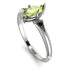 Marquise Peridot Geometrical Engagement Ring - Reese No. 709