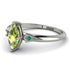 Marquise Peridot Geometrical Engagement Ring - Reese No. 706 image 2