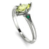 Marquise Peridot Geometrical Engagement Ring - Reese No. 706
