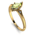 Marquise Peridot Geometrical Engagement Ring - Reese No. 701