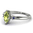 Marquise Peridot Geometrical Engagement Ring - Reese No. 715 image 2