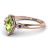 Marquise Peridot Geometrical Engagement Ring - Reese No. 714