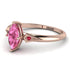 Marquise Pink Moissanite Geometrical Engagement Ring - Reese No. 811