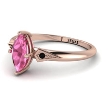 Marquise Pink Moissanite Geometrical Engagement Ring - Reese No. 808 image 1