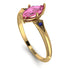 Marquise Pink Moissanite Geometrical Engagement Ring - Reese No. 813