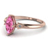 Marquise Pink Moissanite Geometrical Engagement Ring - Reese No. 802