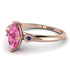 Marquise Pink Moissanite Geometrical Engagement Ring - Reese No. 814