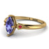Marquise Tanzanite Geometrical Engagement Ring - Reese No. 210
