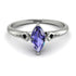 Marquise Tanzanite Geometrical Engagement Ring - Reese No. 209