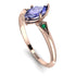 Marquise Tanzanite Geometrical Engagement Ring - Reese No. 205