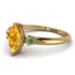 Marquise Yellow Diamond Geometrical Engagement Ring - Reese No. 1004