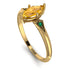 Marquise Yellow Diamond Geometrical Engagement Ring - Reese No. 1004