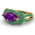 Milgrain Marquise Amethyst Engagement Ring - Marley No. 304 image 3