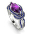 Milgrain Marquise Amethyst Engagement Ring - Marley No. 315
