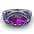Milgrain Marquise Amethyst Engagement Ring - Marley No. 315