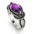 Milgrain Marquise Amethyst Engagement Ring - Marley No. 309 image 1