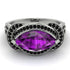 Milgrain Marquise Amethyst Engagement Ring - Marley No. 309 image 2