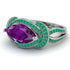 Milgrain Marquise Amethyst Engagement Ring - Marley No. 306 image 3