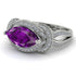 Milgrain Marquise Amethyst Engagement Ring - Marley No. 303 image 3