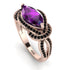 Milgrain Marquise Amethyst Engagement Ring - Marley No. 308 image 1