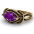 Milgrain Marquise Amethyst Engagement Ring - Marley No. 307 image 3