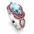 Milgrain Marquise Aquamarine Engagement Ring - Marley No. 412